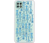 Funda original compatible con Samsung Galaxy A22 5G - Rick y Morty Mr. Meeseeks look at me