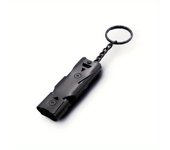 1Pcs Stainless Whistle Double Tube Lifesaving Emergency SOS Keychain Whistle Keyring for Survival Outdoor Hiking Camping