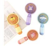 Mini ventilador de bolsillo portátil con soporte para escritorio, ventilador eléctrico de carga USB, 1 piezas
