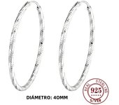 Somalia - 925 Sterling Silver Hoop Eearrins For Women 18K Gold Plated Black Real Money Earrings, Fine Silver Jewelry 30-60MM