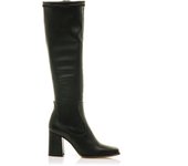 botas de tacón mujer porto negro con cierre cremallera y tipo de puntera redonda