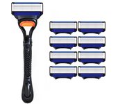 NEW 4-25 Pcs Comb Men's Razor Fusion Pro Power Shaving Shaver Male Face Beard Hair Trimmer 6 Layer Blades Replacement Refills