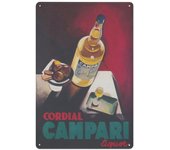 Campari Metal Tin Signs Martini Wall Decoration Plaque Vintage Art Poster Iron Painting for Man Cave Home Cafe Garden Club Bar