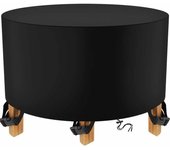Cubierta redonda para mesa de jardín 210D, cubierta protectora para mesa de jardín, cubierta protectora para muebles de jardín, cubierta para muebles de exterior
