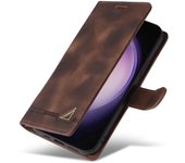 Skin Feel Wallet Case for Samsung Galaxy S24 S23 Ultra S22 S21 Plus S20 S21FE S20FE S23FE Card Holder Cover