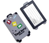 PVC soft rubber luggage tags, anti-lost tags, boarding machine identification tags, travel trolley case tags, -A-DH