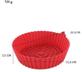 23cm Airfryer Baking Paper Silicone BBQ Basket Mat Reusable Oven Baking pizza Tray Nonstick pot Liner Replacement Grill Pan