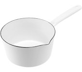 1.3L estilo japonés blanco cerámica leche olla cocina pan olla Stewpan cacerola con mango largo para un pueblo