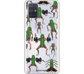 Funda original compatible con Samsung Galaxy A71 - Rick y Morty Pickle Rick Animal