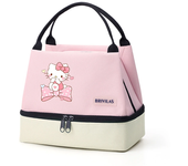 1pcs Hello Kitty Insulated Lunch Bag, Portable Lunch Box Storage Bag, Foldable Insulated Cooler Handbag For Office School Picnic