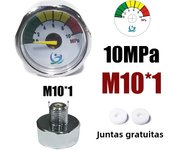 Manometer Pressure Gauge Mini Micro 25mm/1inch Gage Compressed Air Hand Pump Diving HPA Regulator M8*1 M10*1 1/8NPT 1/8BSPP
