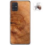 Tumundosmartphone Funda Gel Tpu Samsung Galaxy A51 5G Madera 04 Dibujos Personalizada