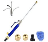 6 PCs de alta presión de la lanza de agua de la boquilla de la manguera Jet en coche lavadora PISTOLA DE PULVERIZACIÓN Set Negro