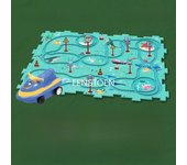 5-25Pcs DIY Assembly of Electric Track City Scene Children's Educational Track Car Puzzle Car Track Game Set Children's Gifts