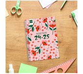 AGENDA ESCOLAR 2024-2025 4º 155X212 1 DÍA PÁGINA COOL FLORAL FINOCAM 645060625