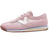 victoria SATURNO SERRAJE & REJILLA Deportivas Planas Mujer Rosa