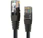 CABLEPELADO Cable de Red, Cable LAN, Cable de Datos, Cable Gigabit, Cable RJ45, Cable de Comunicaciones, Cable Trenzado, Categoría 6A, Compatible PC, PS4, PS5, Xbox, Smart TV, Server, 50 cm, Negro