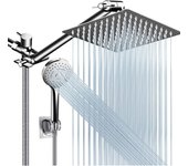 Ducha a Mano con Cinco Velocidades y Extensión de Tres Vías - Manguera de Ducha