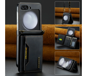 Anti-Knock Wallet Cell Phone Coque Case for Samsung Galaxy Z Flip 6 Flip4 Flip 3 4 Flip5 Flip3 Card Slot Business Leather Cover