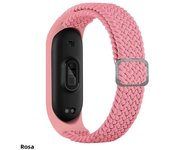 Bracelet for Mi band 6 7 Strap Elastic adjustable Nylon Braided Miband4 miband 5 correa Wristband for xiaomi Mi band 4 3 5 6 7