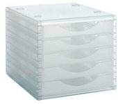 Archivador Modular Archivo 2000 ArchivoTec 5 cajones Transparente 34 x 27 x 26 cm