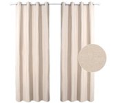 Bloom Store - Cortina Lino 140x260 cm – Cortina de Ventana de Tela de Lino Simple y Minimalista