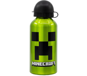 Botella de aluminio  Minecraft Creeper Green 400 ml. (Stor 40734)