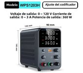 Wanptek Adjustable DC Power Supply with 4-digit LED Display, 5V/3.6A USB Fast Charge, Output Enable/Disable Function