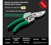 WYNN'S SK5 Steel Garden Pruning Shears 7" 8" 9" Hand Pruners Garden Clippers Hand Tools for Gardening Fruit Flower Tree Scissors
