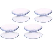 Ventosa Doble Transparente (Bister 4 Piezas)