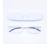 May Flower High Quality Light Anti-Blue Ray Reading Glasses TR90 Thin Portable Presbyopia Spectacles Glasses Men With Case +3.5