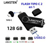 128GB USB C Flash Drive, 2 in 1 USB 2.0 Type C Thumb Drive Photo Memory Stick for Android Phones/Tablet/PC/Mac