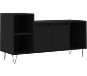 Mueble TV combinadoMueble para TV madera contrachapada negro 100x35x55 cm