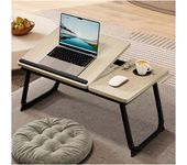 Mesa de Ordenador portátil para Cama y sofá, Soporte para Ordenador portátil, Soporte Vaso Mesa Plegable, portátil, Bandeja de Desayuno Mesa de Cama multifunción