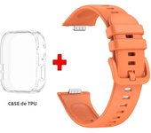 TPU Case+Silicone Strap for Huawei Watch Fit 3 Strap Replacement Band for Huawei Watch Fit3Watch Band With Case Screen Protector