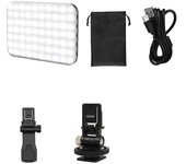 Luz de relleno para teléfono móvil adecuada para Apple Samsung Huawei Xiaomi Luz de relleno para teléfono móvil Luz LED de bolsillo 2200 mAh Luz de tres colores 60 cuentas de lámpara oo4