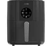Freidora de aire sin aceite digital 7L pantalla LED táctil, cesta antiadherente, temporizador,  Negro