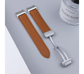 No Gaps Leather Band for Samsuang Galaxy Watch 6 5 4 /5pro 40 44mm Magnetic Buckle Strap for Galaxy Watch 6 4 Classic 43mm 47mm