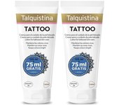 TALQUISTINA - Crema Hidratante para Tatuajes Pack 2 x 200 ml, Uso Diario, Suave y Ligera, Mantiene Brillo, Color y Definición, Aceite de Rosa Mosqueta, con Protección Solar SPF25