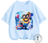 Hot Minion Movie Summer T-Shirts for Kids 3-14 with Kawaii Playful Designs Soft O-Neck Tops Boys Girls Street Hip-Hop Fashion