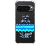 Tumundosmartphone Funda Silicona Antigolpes para Google Pixel 9 Pro 5G diseño Agua Dibujos