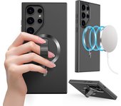 Grippopso Magnetic For Samsung Galaxy S24 Ultra Case S24+ Car Phone Holder Cover 3 in 1 Shockproof Protective Covers with Grip
