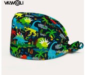 gorro clínicos Cartoon Printing Scrubs Caps Surgery Hat Men Nurse scrubs cap Pet clinic Work hat medical scrub hats