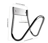 Hose Holder Garden Stainless Steel Water Hose Holder Wall Mount Heavy Duty Rust Proof Hanger for Water Air Hydraulic Hose Ropes