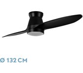 Ventilador FABRILAMP Nordic 24W Negro 2 Aspas 132D 3000K-4500K-6000K