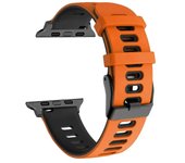 Silicone Watch Strap For Apple Watch Bands 44mm 40mm 49mm 45mm 41mm 38-42mm Sport Bracelet IWatch Series 8 se 9 7 6 5 4 3 Ultra2