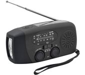 Radio De Mano Con LED Y Alerta Meteorológica AM/FM NOAA Portátil Generador Solar Con Dynamo Y 2000mAh Para Emergencias