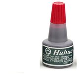 SAN YAN - Tinta Tampón Rojo 30ml - Tinta de sellar - En botella con tapón de rosca - Libre de aceite - Envoltorio Reciclable