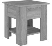 vidaXL Mesa de centro madera de ingeniería 40x40x42 cm Blanco, Negro, Roble Sonoma Mesita de Salón o Comedor o Auxiliar Mesa de Café Meuble Salón