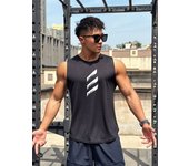 2023 Summer New Trend Men's Pullover Round Neck Mesh Tank Top  Sports Fitness running Top Sleeveless Quick Drying Tank Top